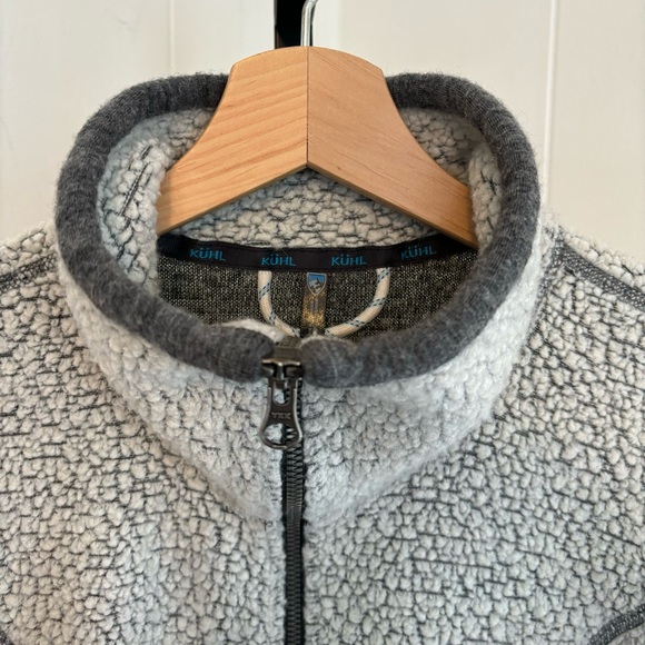 Kuhl Jackets & Blazers - Kuhl Gray Kozet Wool Blend Full Zip Cozy Mock Neck Lightweight Vest Women Medium